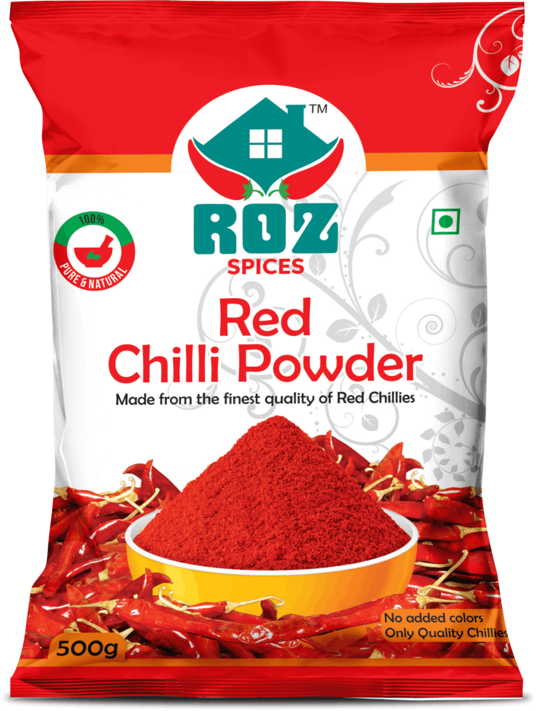 Roz Red Chilli Powder 500g pouch